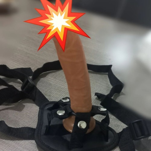 strap-on with realistic dildo