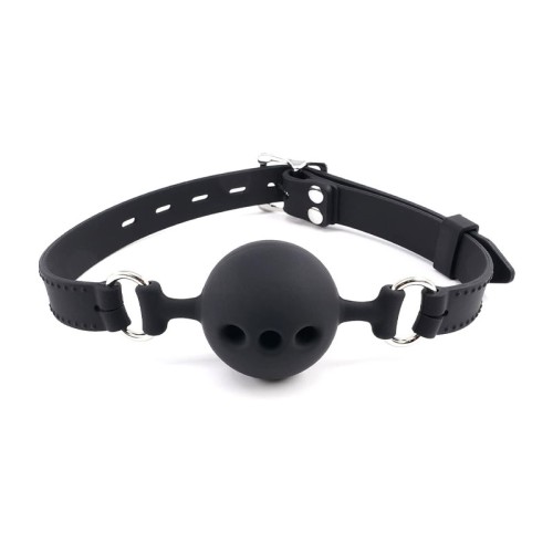 Leather band mouth gag Leather band mouth gag