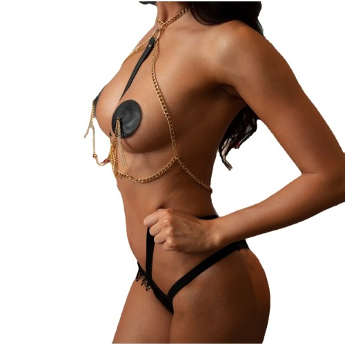 Sexy bra with metal chain Sexy bra with metal chain