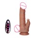 Realistic thrusting dildo with remote