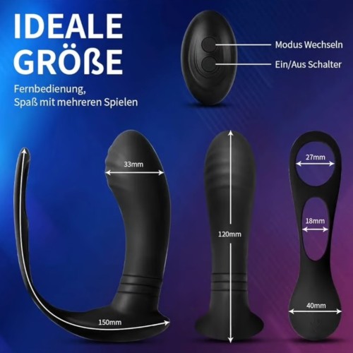 Prostate vibrator with remote Prostate vibrator with remote